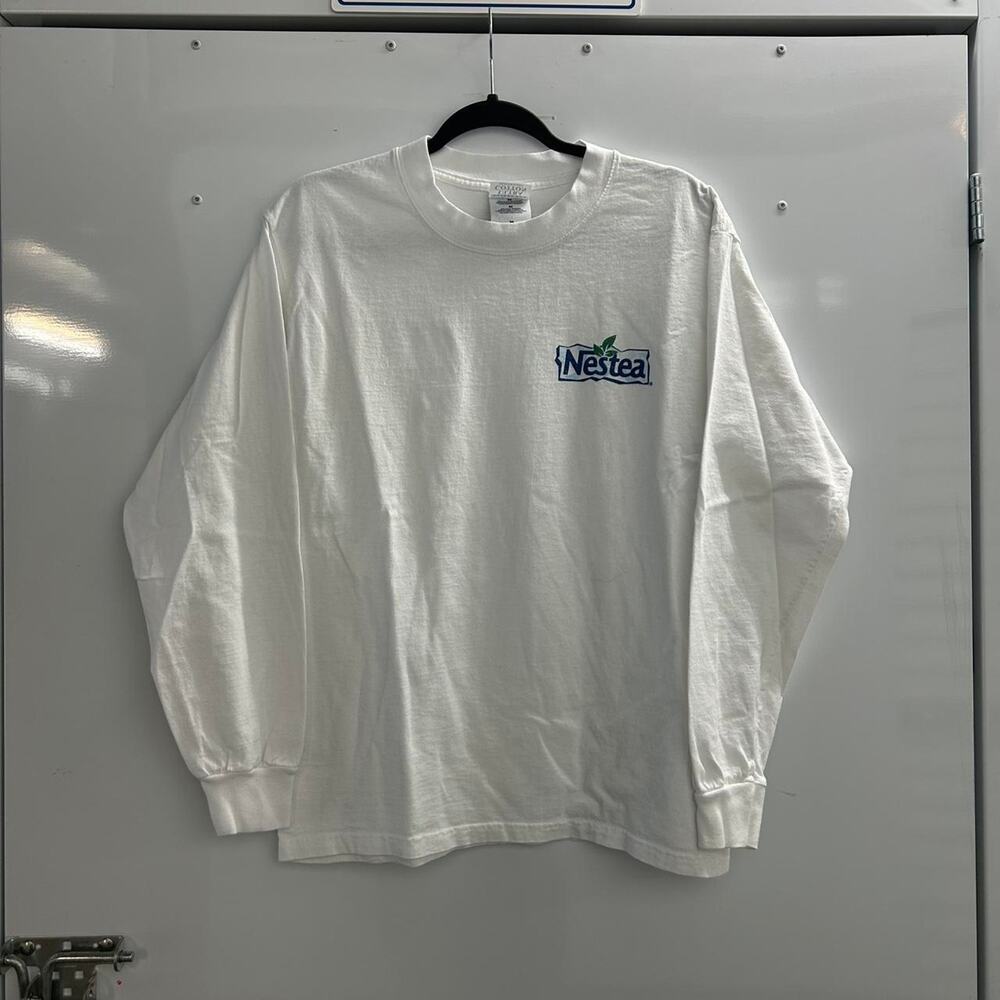 VTG 2000s Nestea white long sleeve shirt